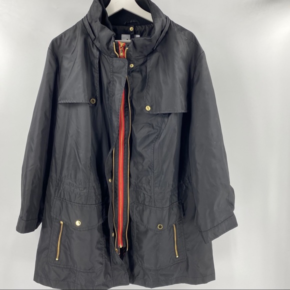Issac Mizrah Live lined spring rain jacket